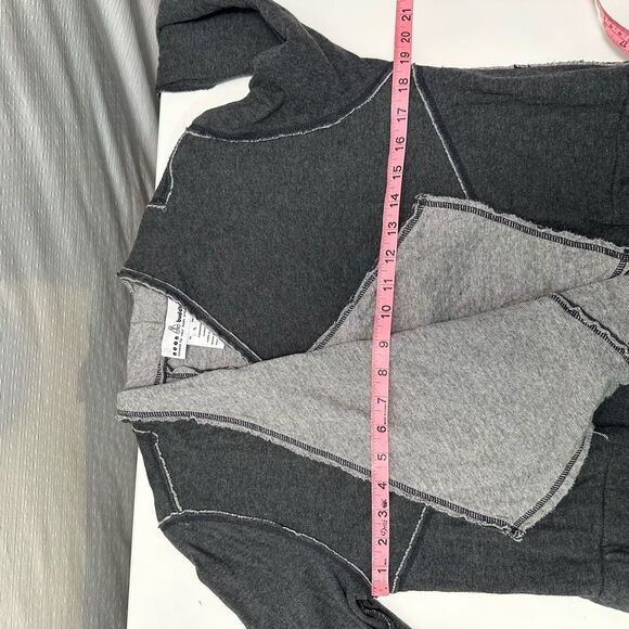 Neon Buddha Womens Long Sleeve Draped Cardigan Size S Cotton Grey Lagenlook Arts - Picture 6 of 12